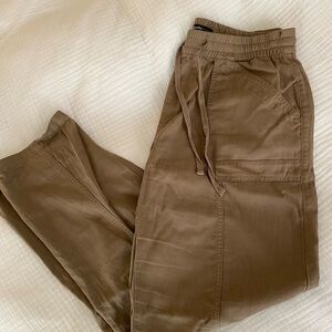 Women’s Tan Casual Tie-Waist Pants